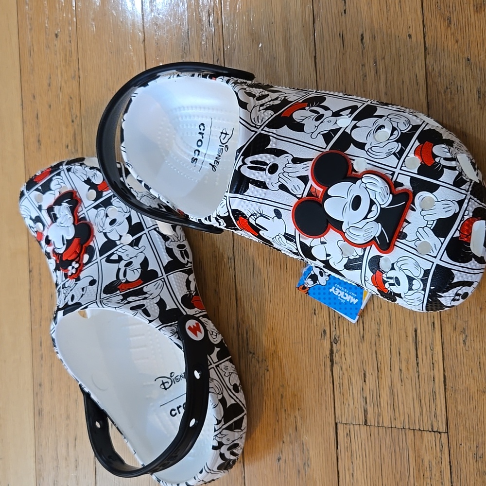 Crocs Adult Disney Mickey & Friends Classic Clogs M8 / W10 #211483-90H NIP - Picture 3 of 12